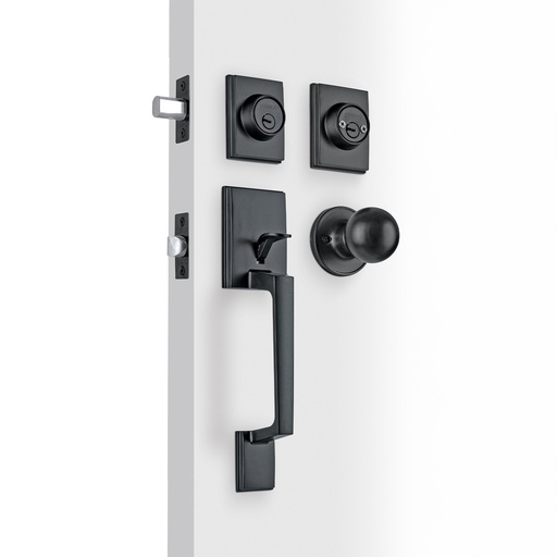 [T45296] Jaladera y perilla Porto llave-llave, negro - Pag 590