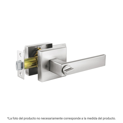 [T45333] Cerradura manija 'Módena' p/recámara, cromo mate, cil latón - Pag 587