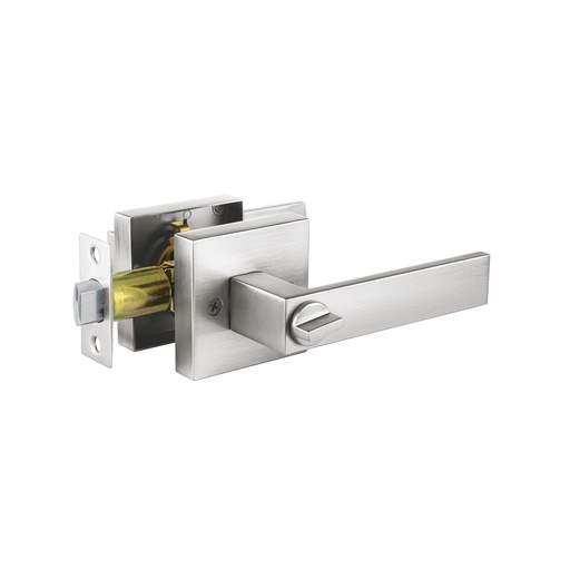 [T45334] Cerradura manija 'Módena' p/baño, cromo mate, cil latón - Pag 587