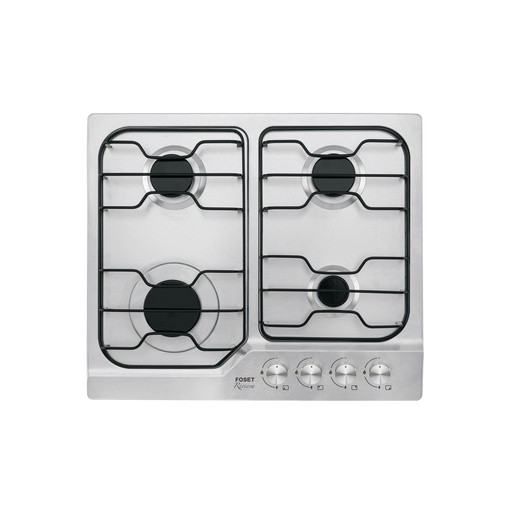 [T45508] Parrilla gas empotrable 60cm, 4 quem, inox, esmalte, Foset - Pag 544