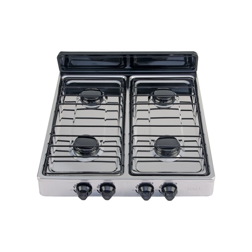 [T45667] Parrilla de gas de sobreponer,4 quemadores, inox, FOSET AERO - Pag 545