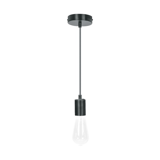 [T45672] Socket colgante metálico, negro, VOLTECK - Pag 455