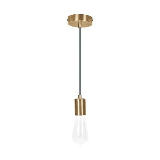 [T45673] Socket colgante metálico, hierro antiguo, VOLTECK - Pag 455