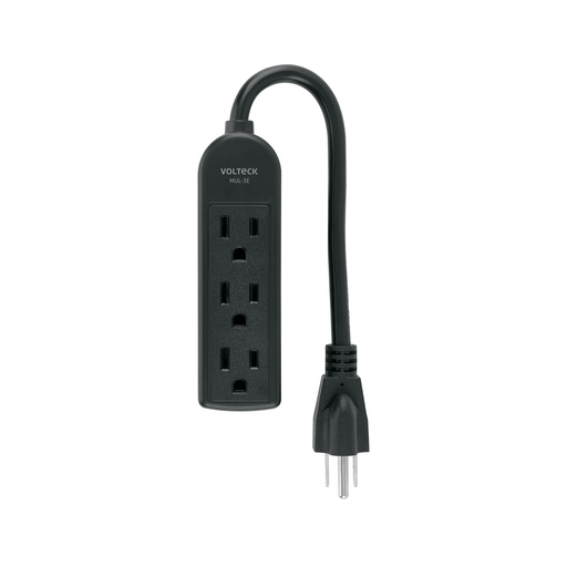 [T45865] Multicontacto doméstico 3 entradas, negro VOLTECK - Pag 425