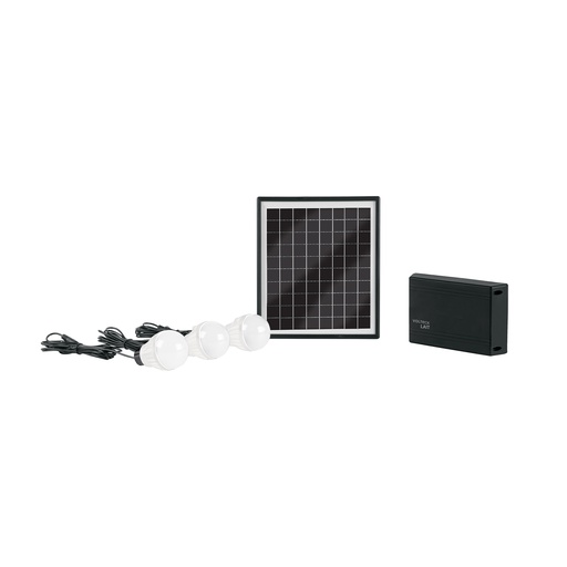 [T45870] Sistema de iluminación Solar 6 W con 3 lámparas LED, VOLTECK - Pag 463
