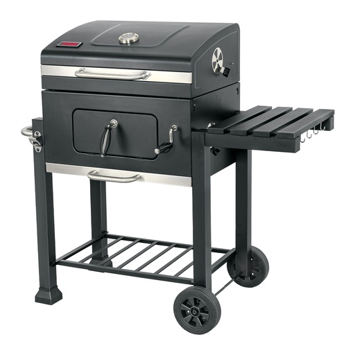 [T48248] Asador de carbón de 24' con tapa, negro, Fiero - Pag 549