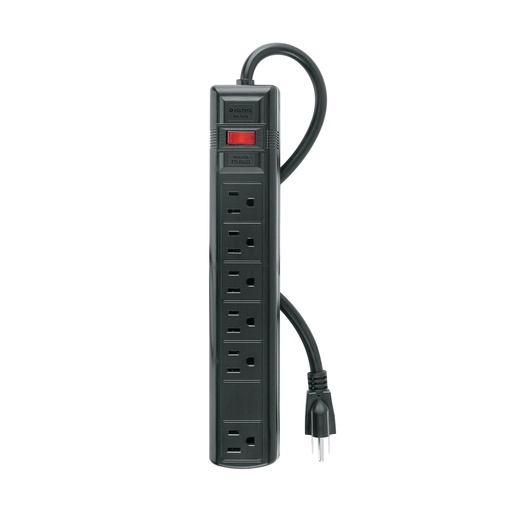 [T49525] Multicontacto uso rudo 6 entradas sup. de picos 270 J, negro - Pag 425