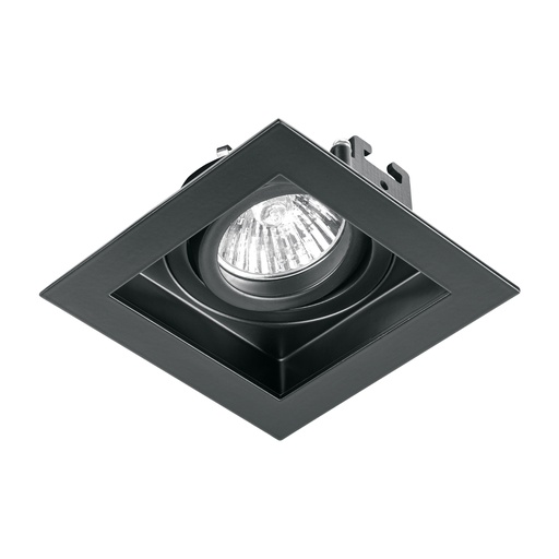 [T49548] Luminario empotrable con 1 spot dirigible, negro, VOLTECK - Pag 453