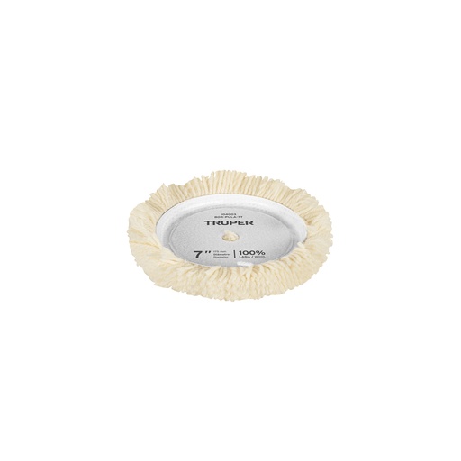 [T104003] Borla p/pulir de lana trenzada de 7' hook<(>&<)>loop, TRUPER - Pag 257