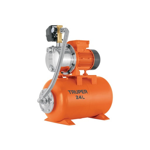 [T104046] Equipo hidroneumático 24L, bomba jet inox. 3/4 HP, TRUPER - Pag 50