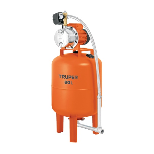 [T104049] Equipo hidroneumático 80L, bomba jet inox. 1 HP, TRUPER - Pag 50